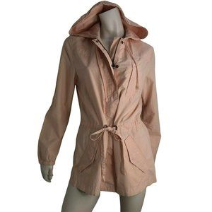 J Crew Jacket Womens Small Windbreaker Parka Zip Cotton Utility Travel